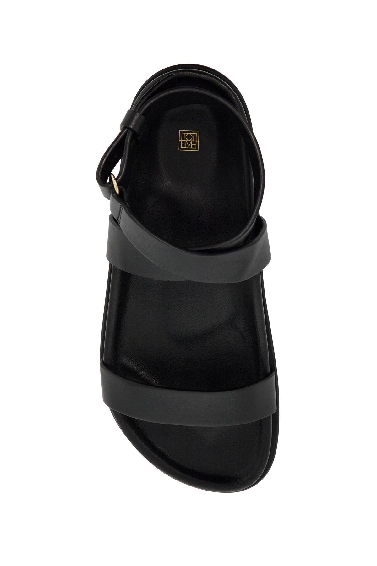 Chunky Leather Sandals For Women  - Black