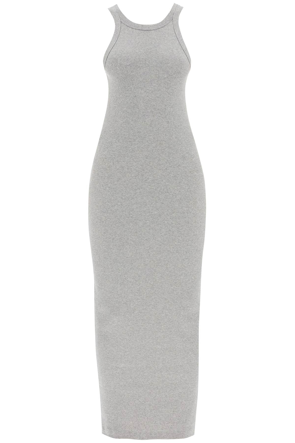 Curved Rib Tank Dress  - Grey