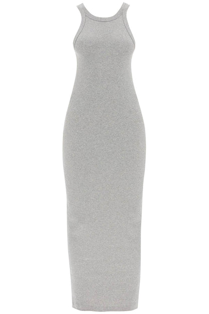 Curved Rib Tank Dress  - Grey