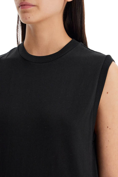 Organic Cotton Sleeveless Top For  - Black