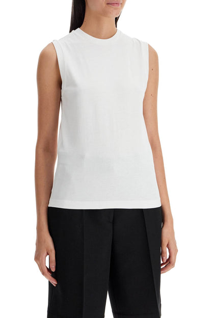 Organic Cotton Sleeveless Top For  - White