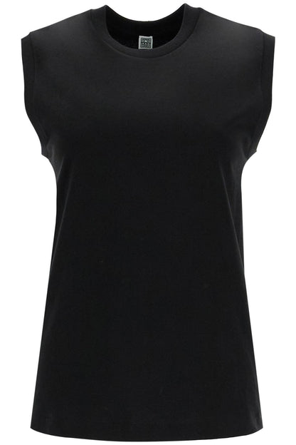 Organic Cotton Sleeveless Top For  - Black