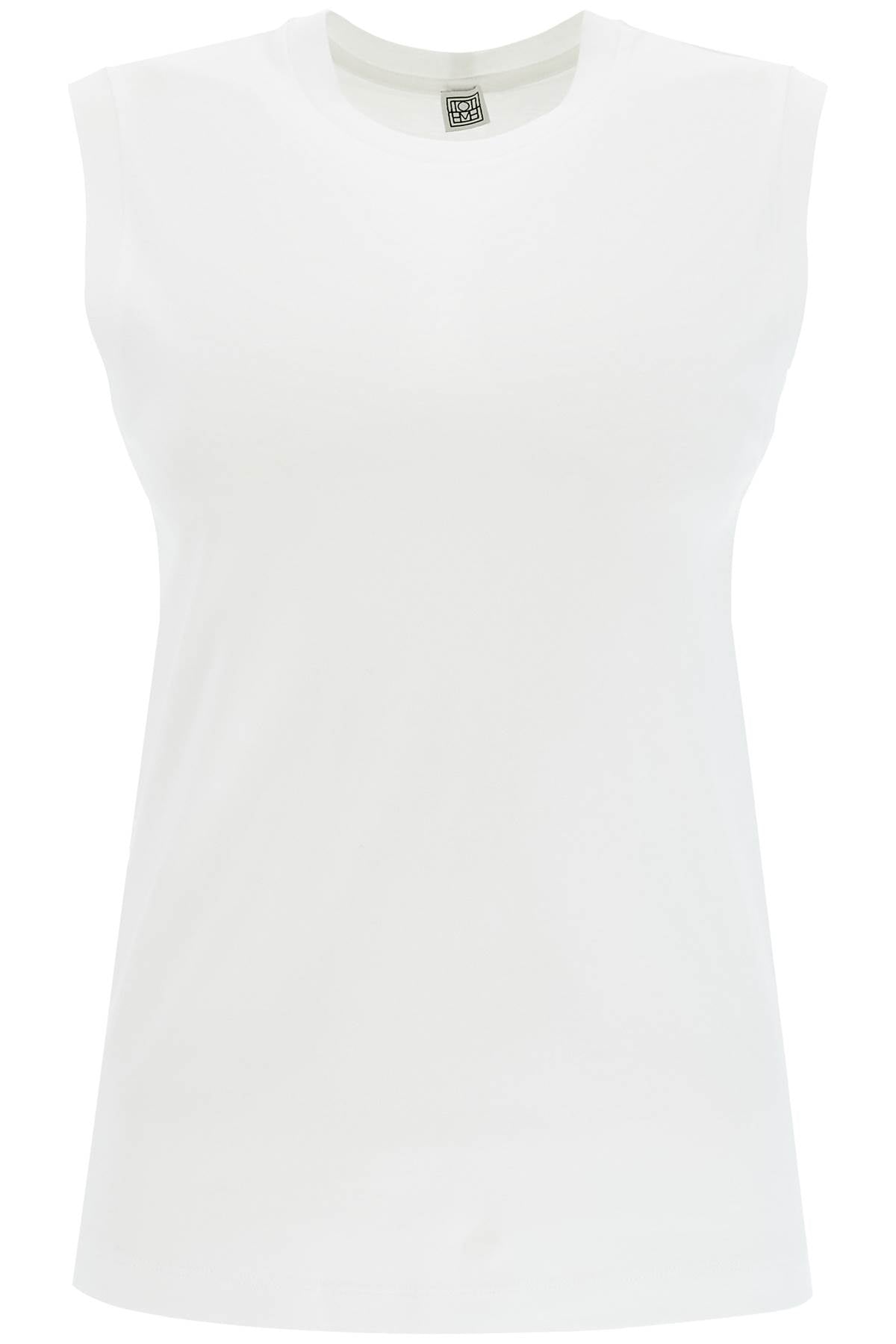 Organic Cotton Sleeveless Top For  - White