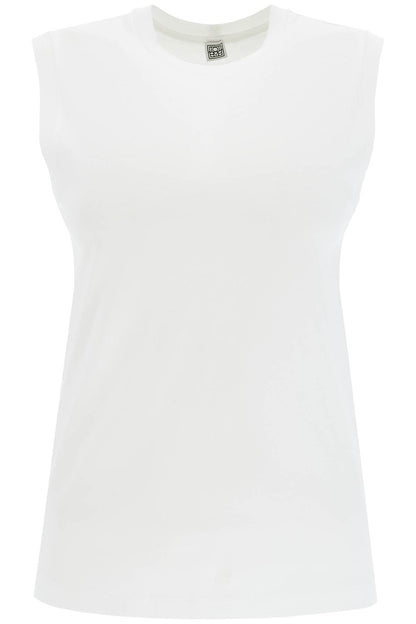 Organic Cotton Sleeveless Top For  - White