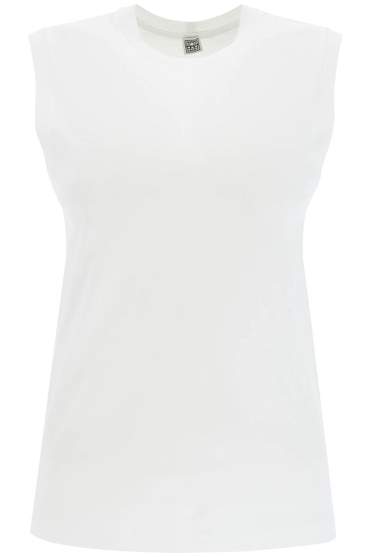 Organic Cotton Sleeveless Top For  - White