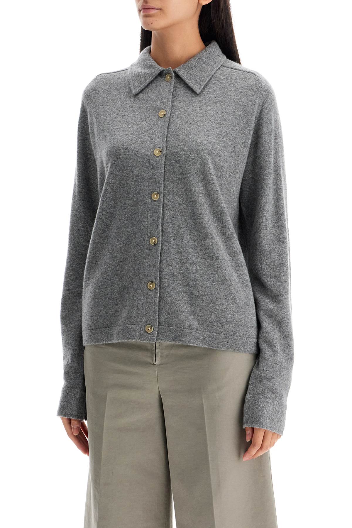 Cashmere Cardigan For  - Grigio