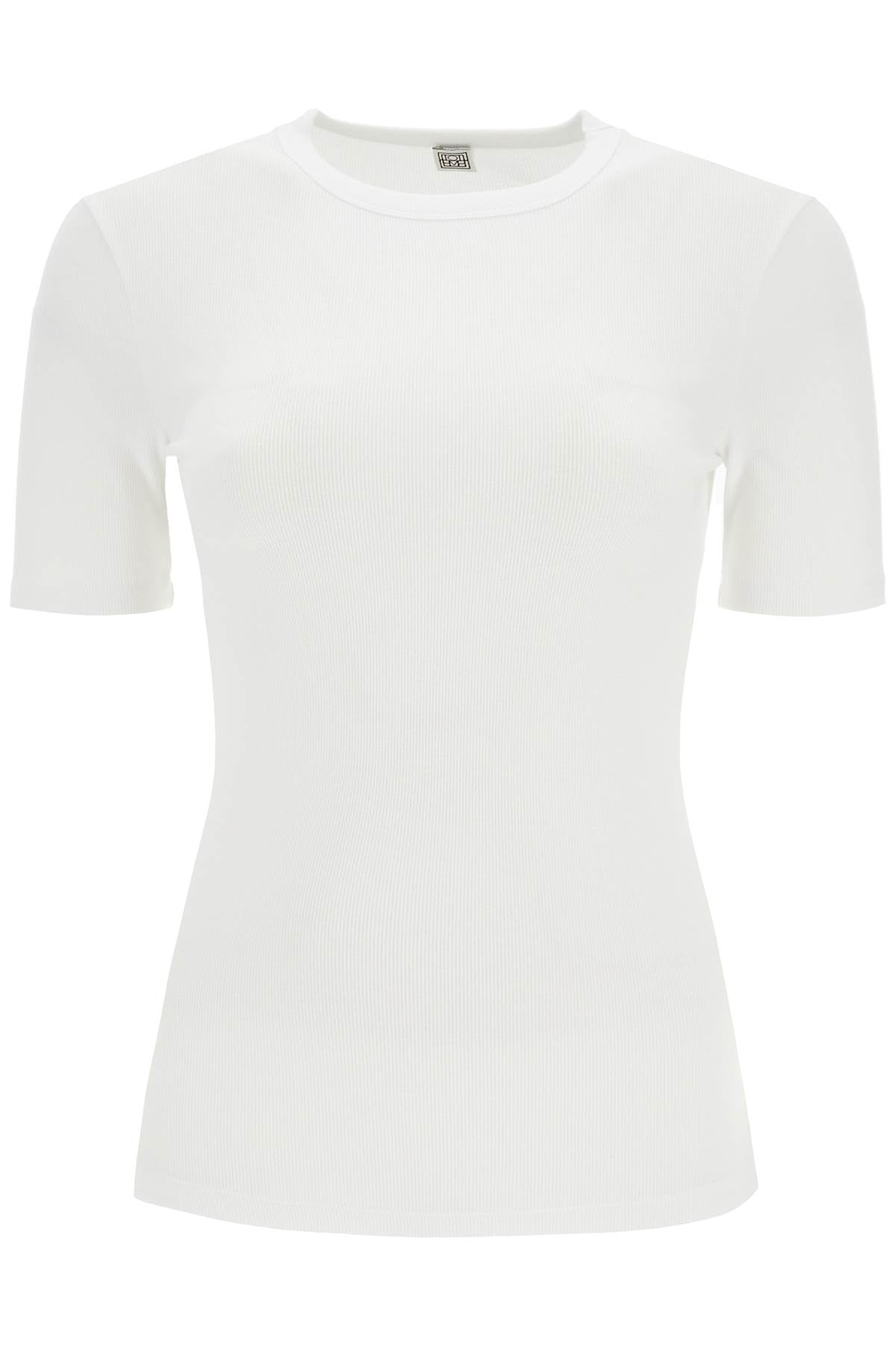 Classic Ribbed T-shirt For  - White