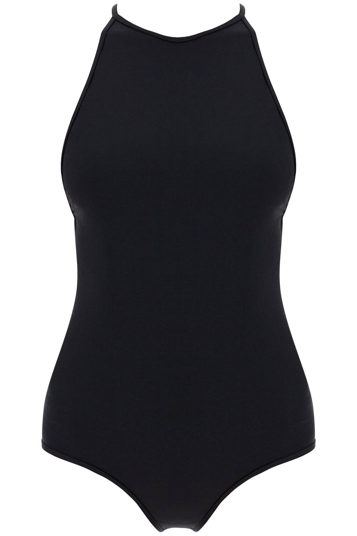 Halter Neck One-piece Swims  - Black