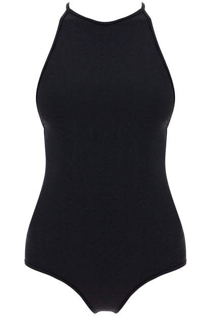 Halter Neck One-piece Swims  - Black