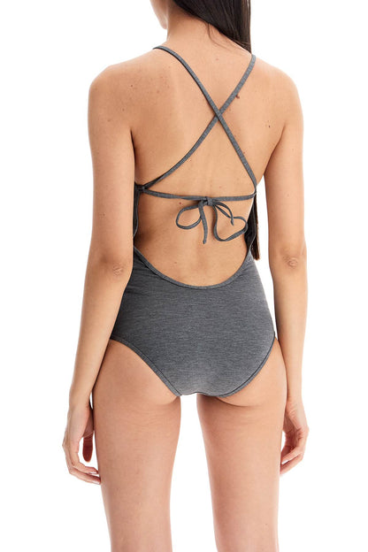 Halter Neck One-piece Swims  - Grigio