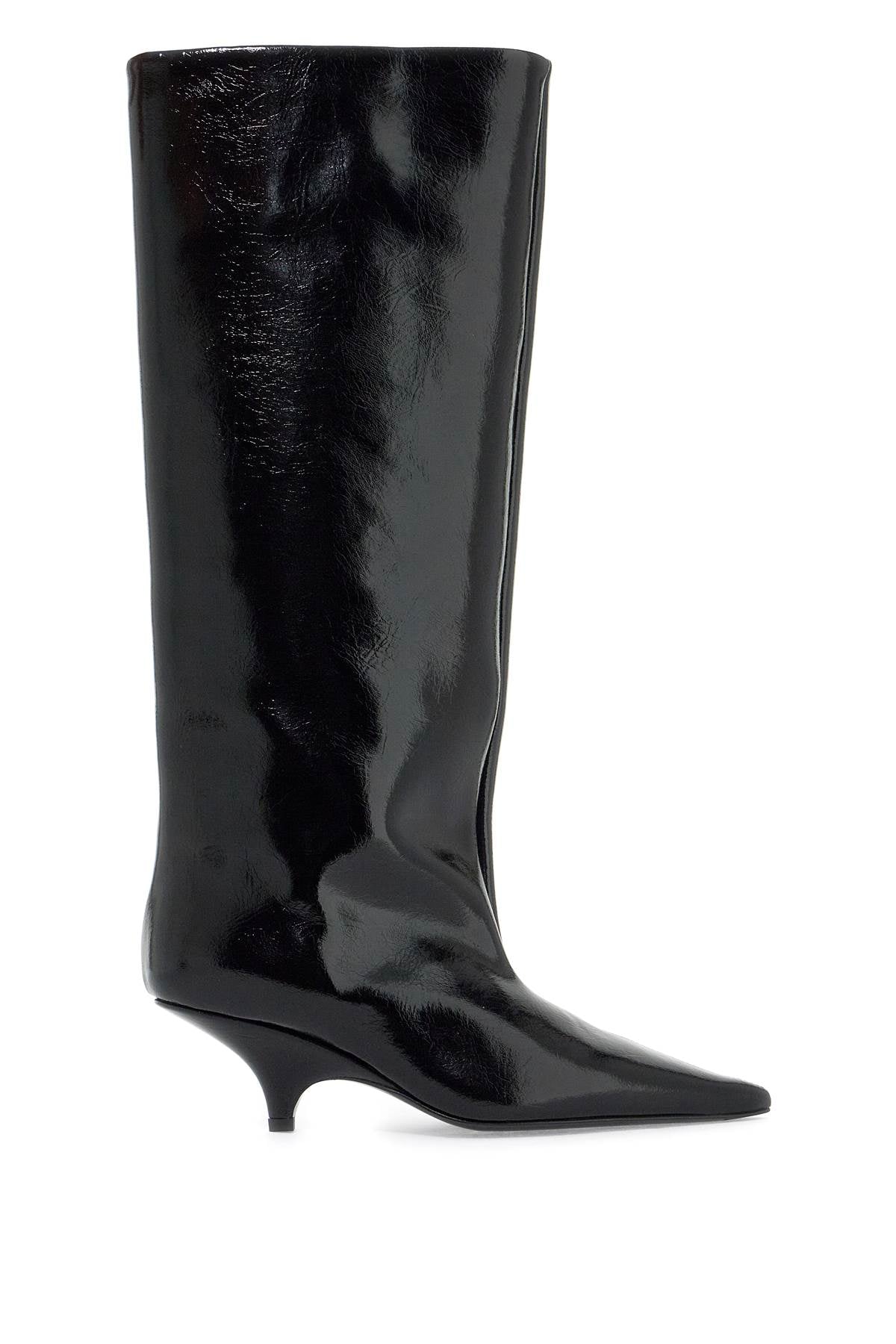 'high Knee Boots In Nap  - Black