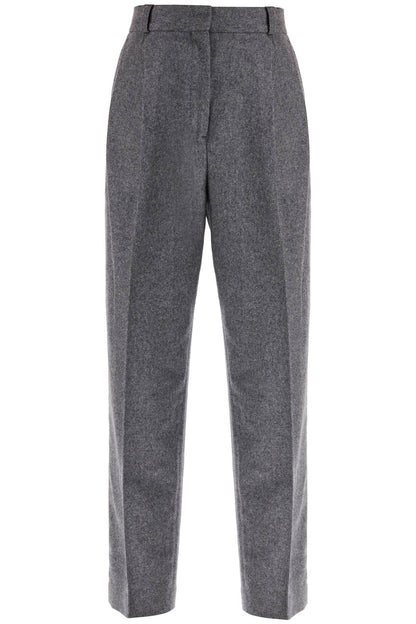 Double Pleated Trousers  - Grey