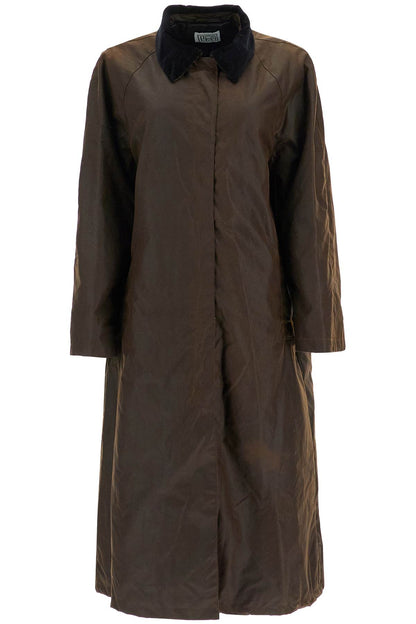 Country Waxed Cotton Coat  - Brown