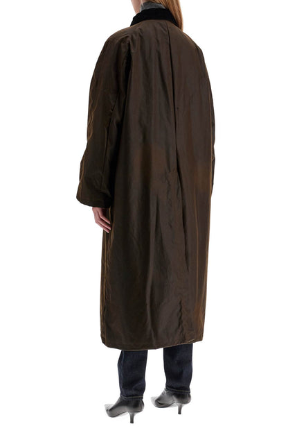 Country Waxed Cotton Coat  - Brown