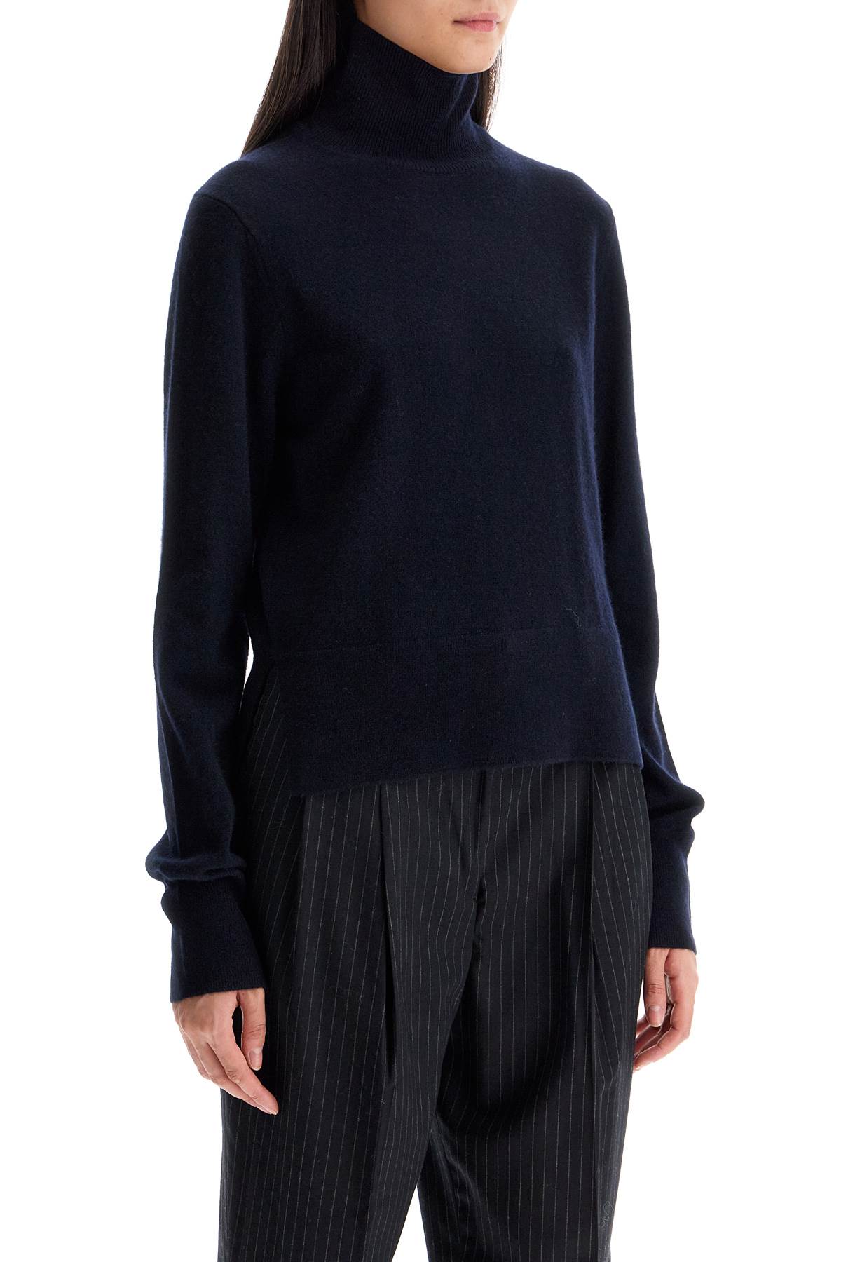 Short Cashmere Sweater 'd  - Blue