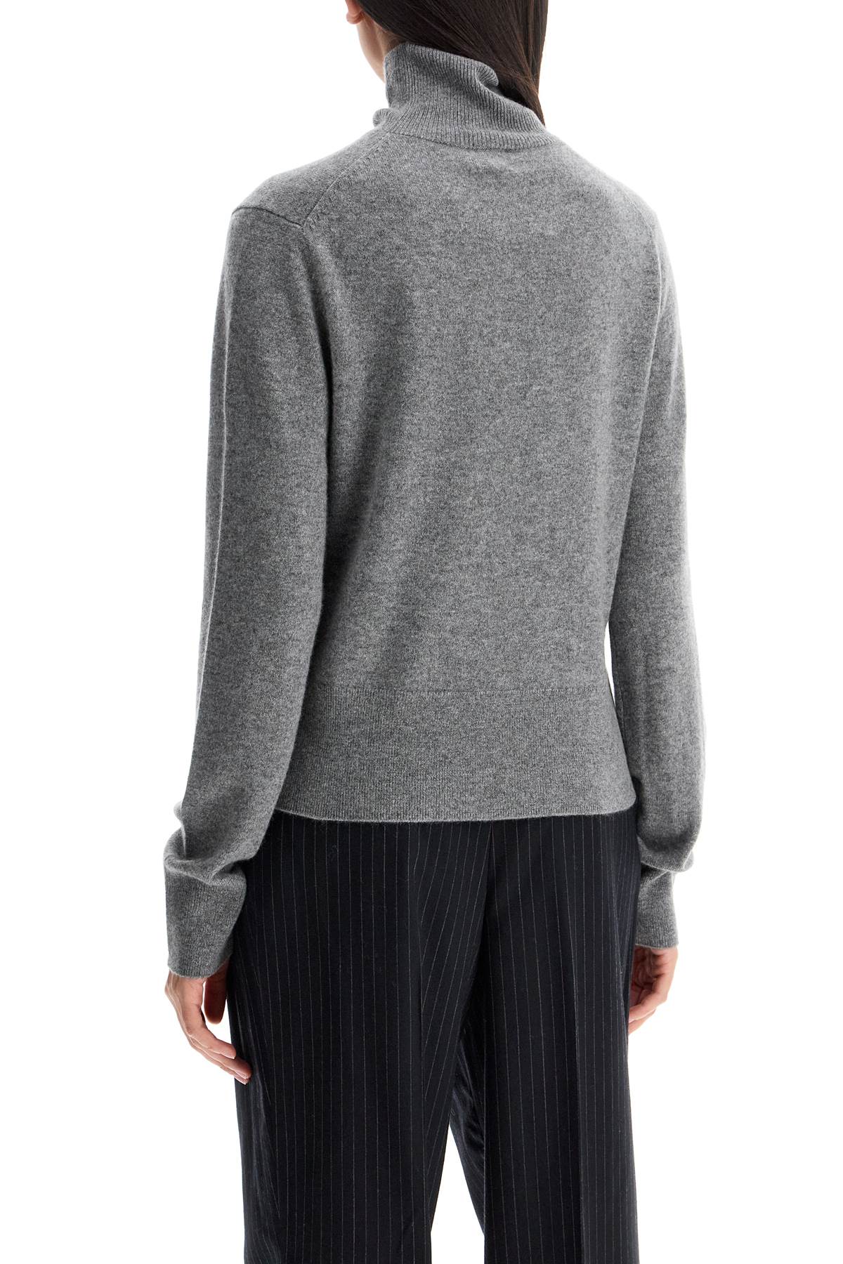 Short Cashmere Sweater 'd  - Grey