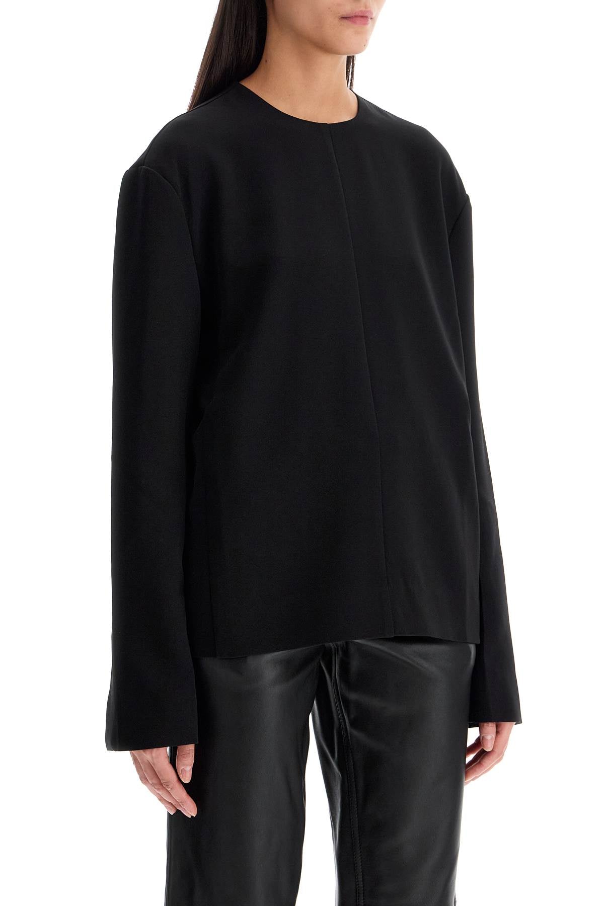 Long-sleeved Cady Top  - Black