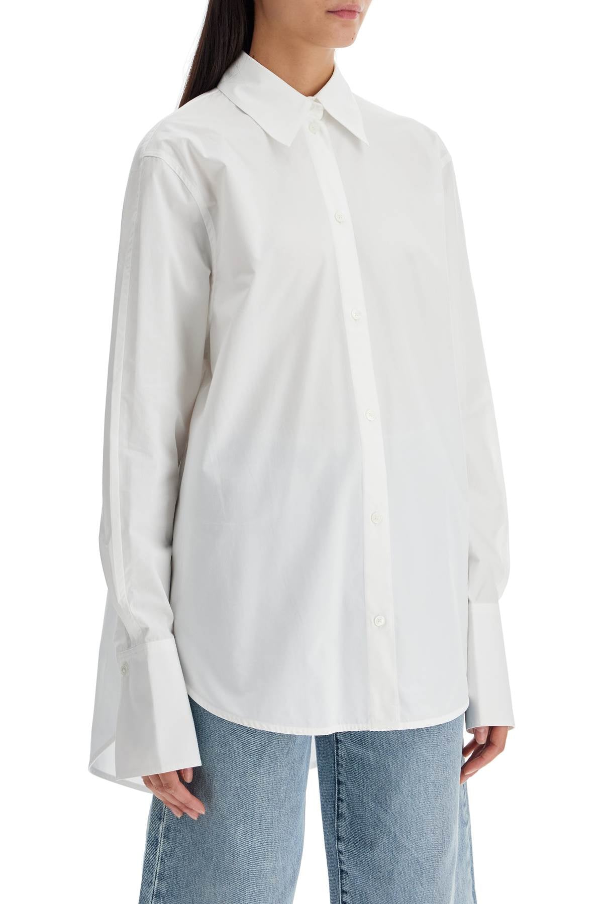 Oversized Smoking Shirt  - White