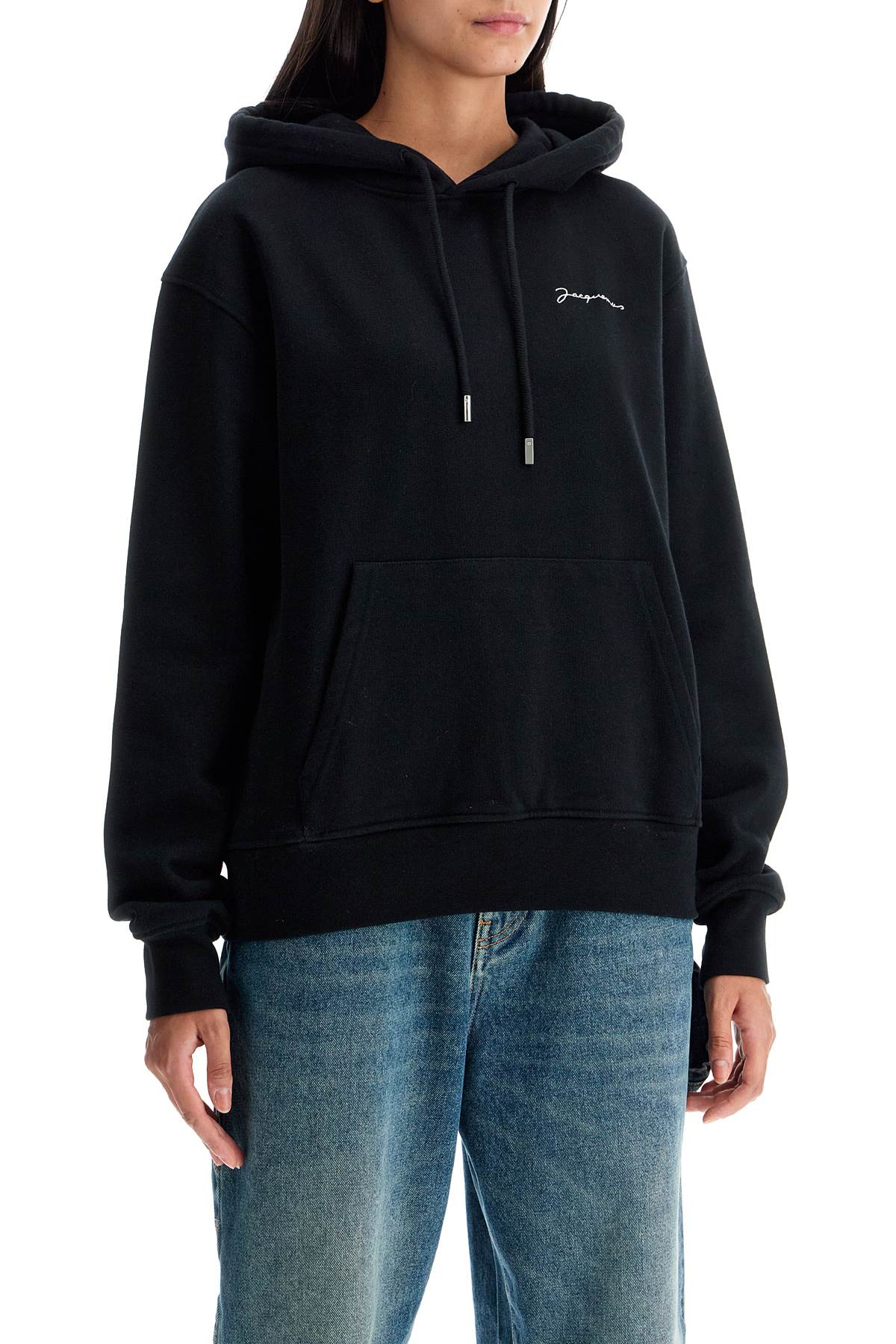 'le Sweatshirt Brode' Hoodie  - Black