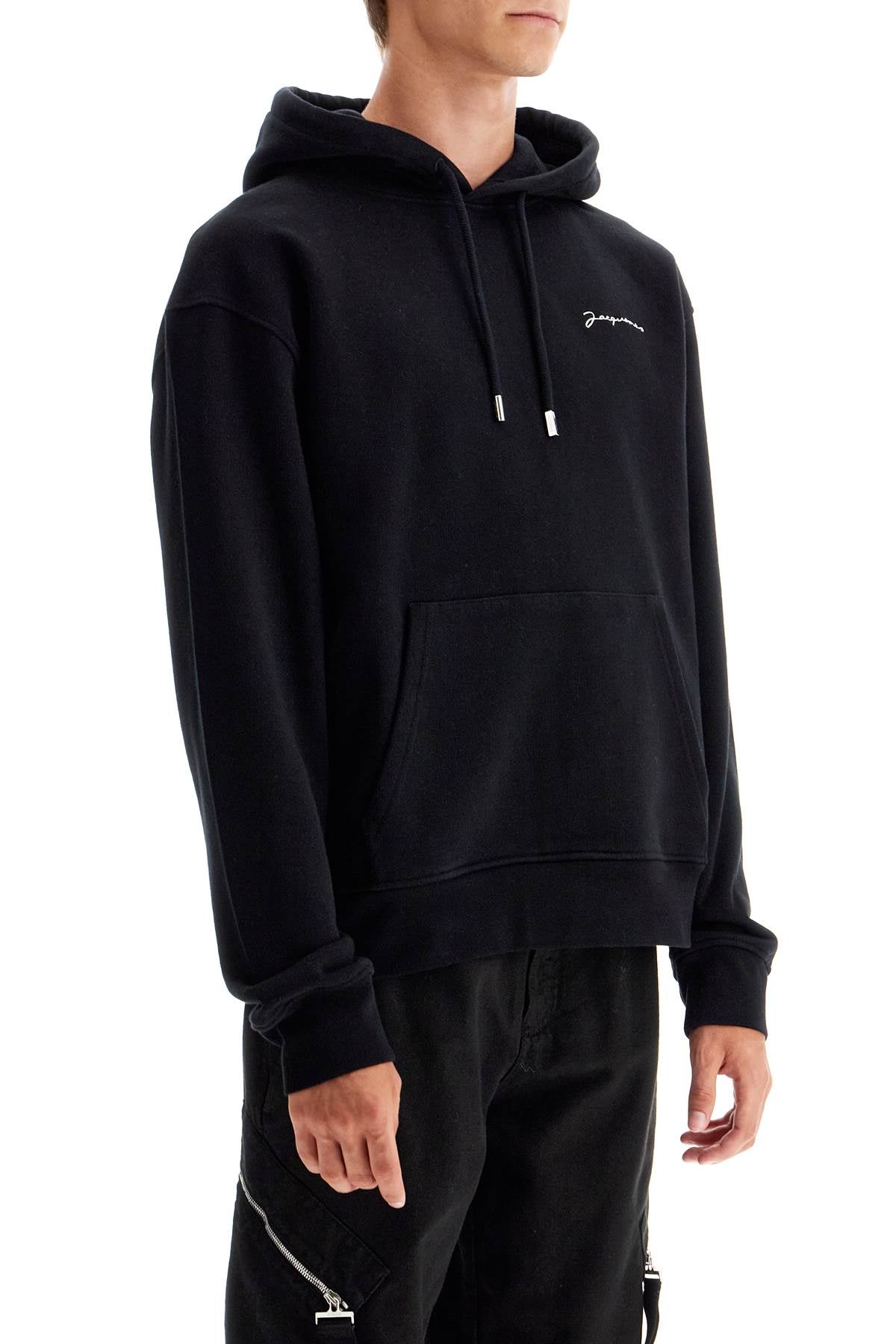 'le Sweatshirt Brode' Hoodie  - Black