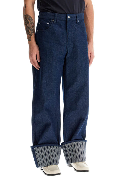 Baggy With Maxi Cuff  Baggy Jeans With  - Blue