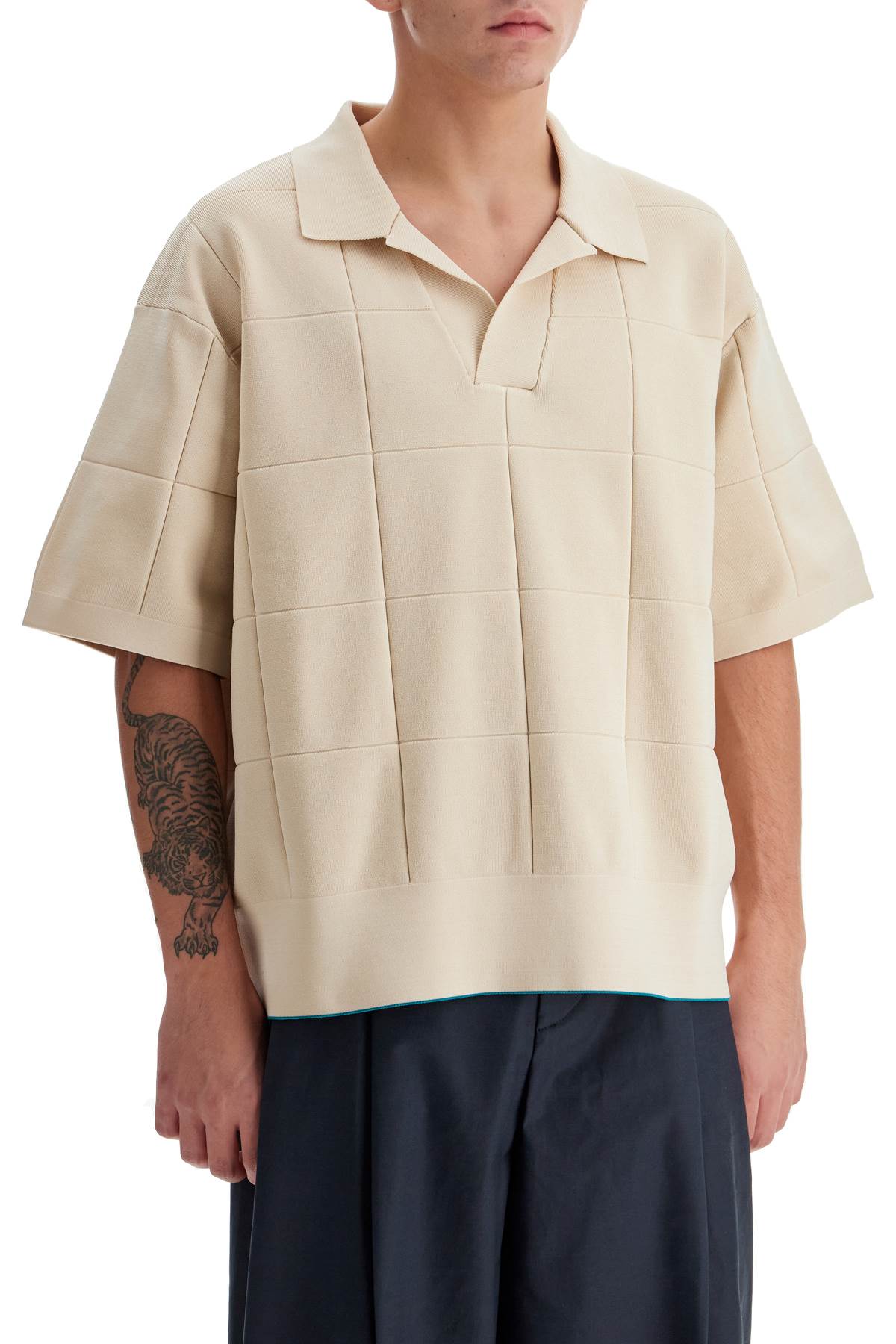 Boxy Polo 'the Basin Polo  - Beige