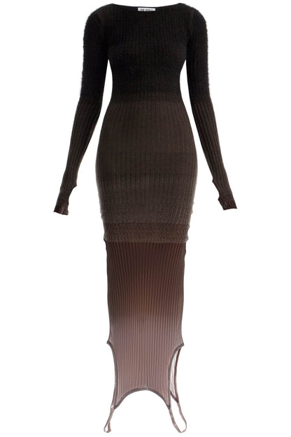 "gradient Knit Dress In Seven  - Brown