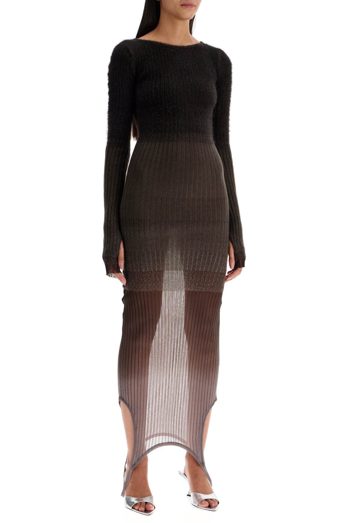 "gradient Knit Dress In Seven  - Brown