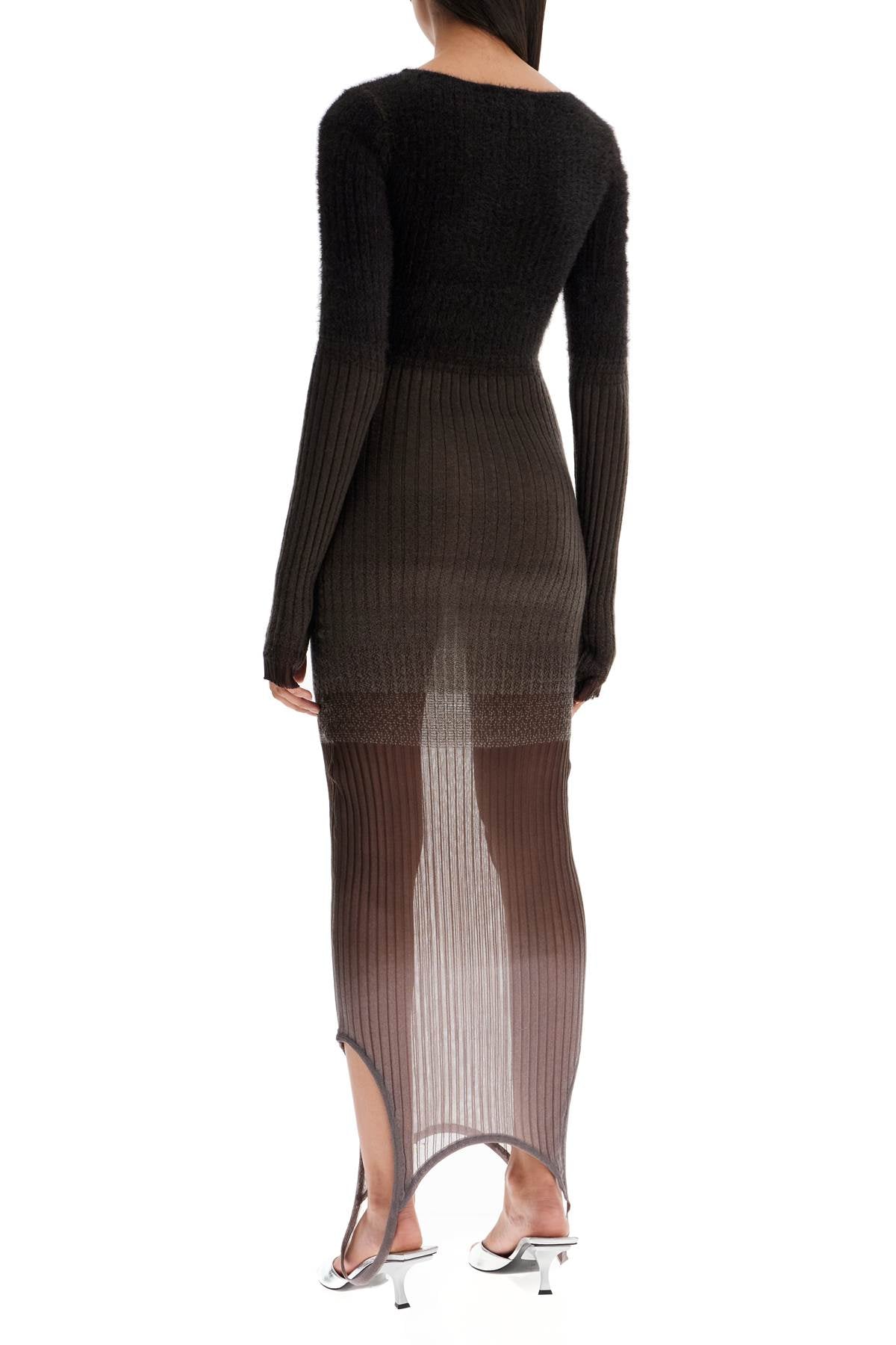 "gradient Knit Dress In Seven  - Brown