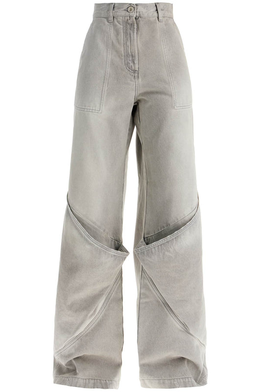 Baggy Jeans With Pockets  - Grey