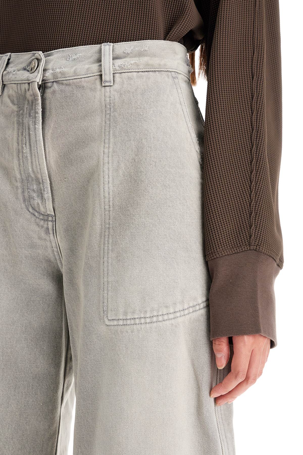 Baggy Jeans With Pockets  - Grey