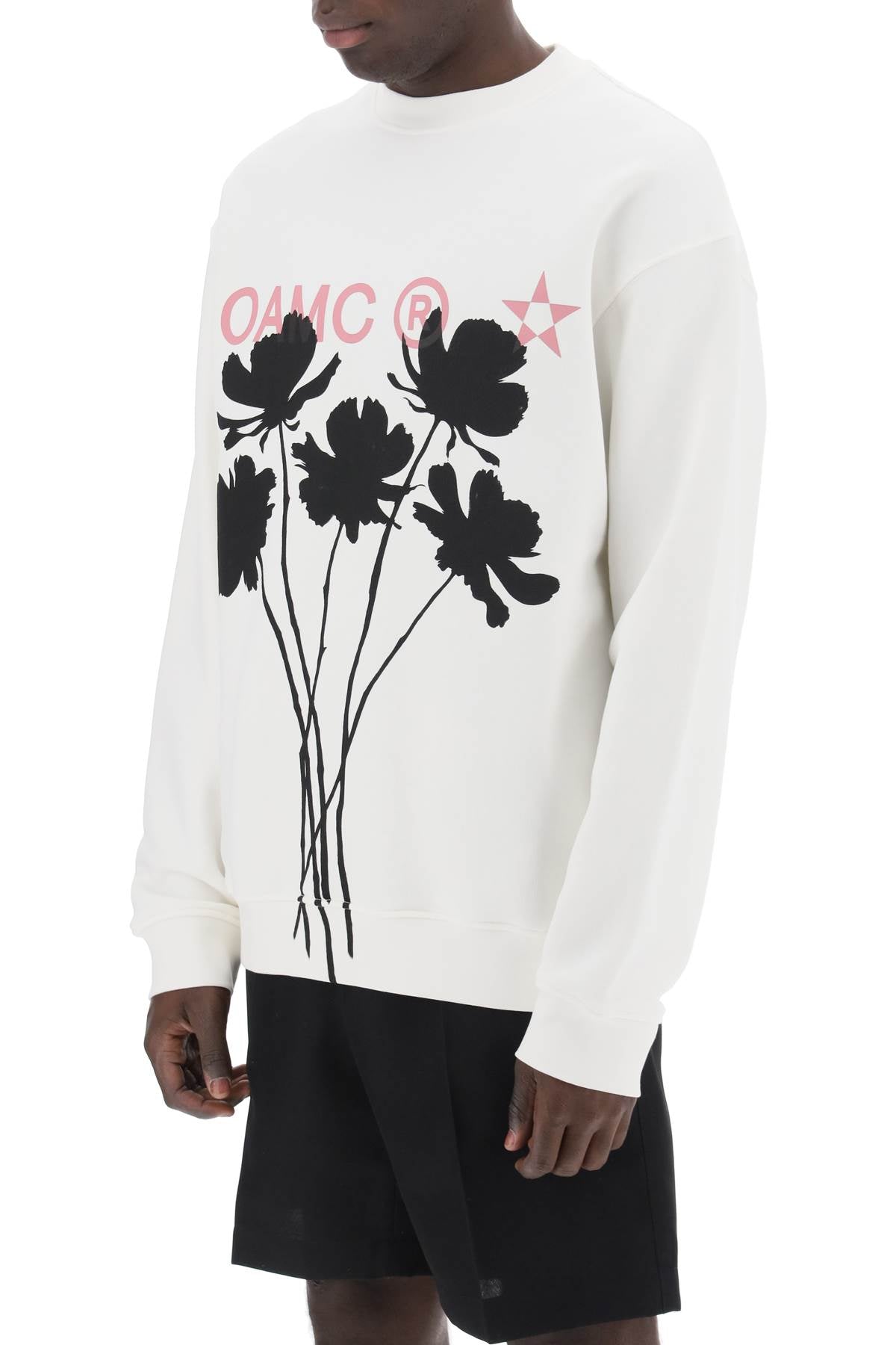 Whiff Sweatshirt With Graphic Print  - White