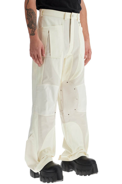 Patchwork Cargo Pants With  - Neutro