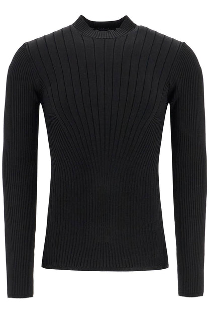 Fitted Long-sleeved Top  - Black