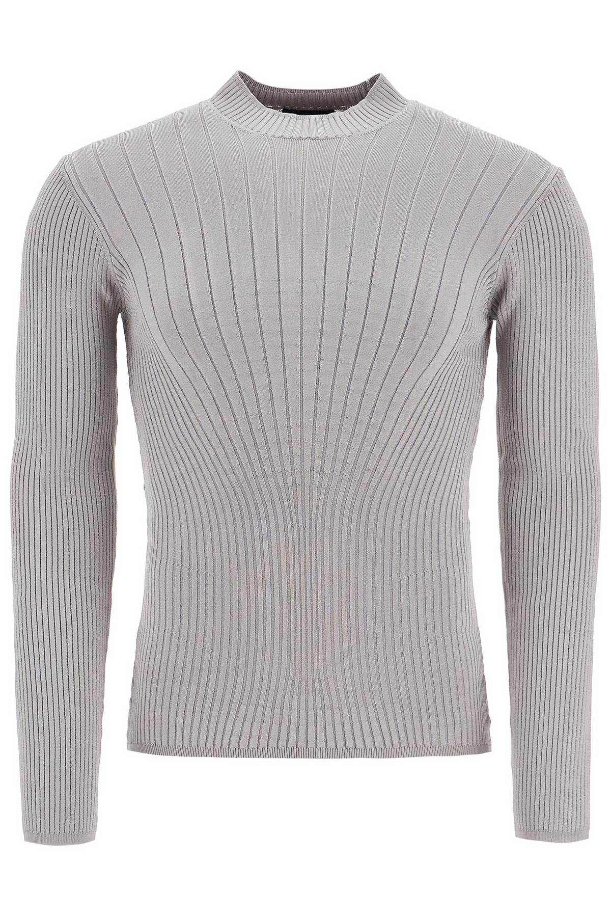 Fitted Long-sleeved Top  - Grey