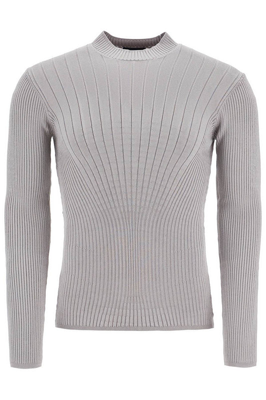 Fitted Long-sleeved Top  - Grey