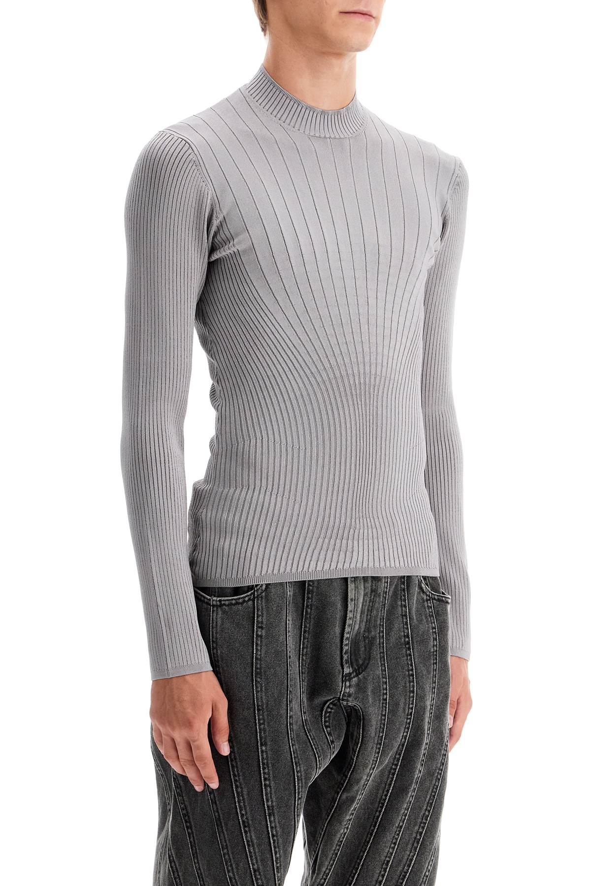 Fitted Long-sleeved Top  - Grey