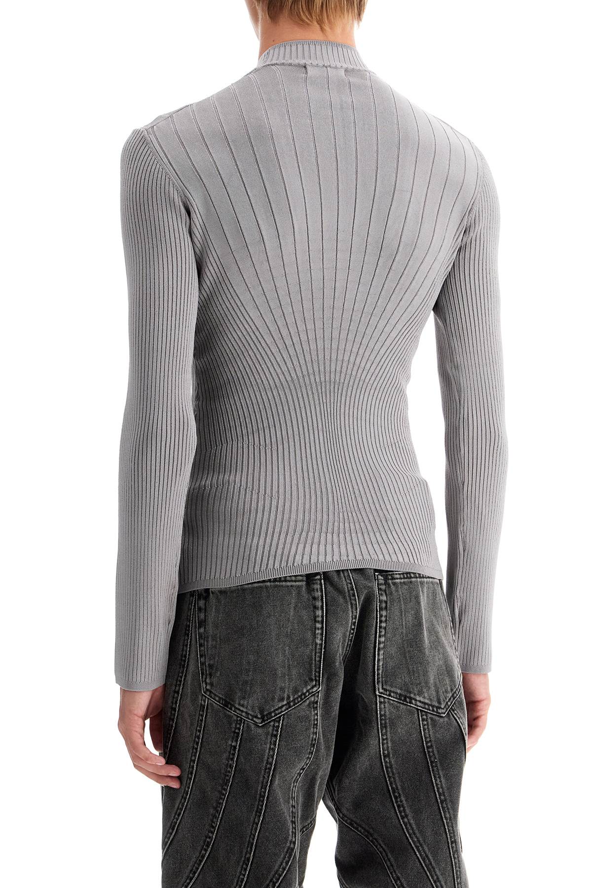 Fitted Long-sleeved Top  - Grey