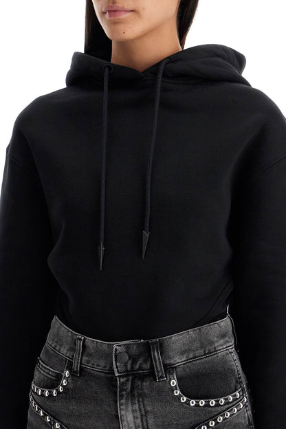 Body Sweatshirt With Hood  - Black