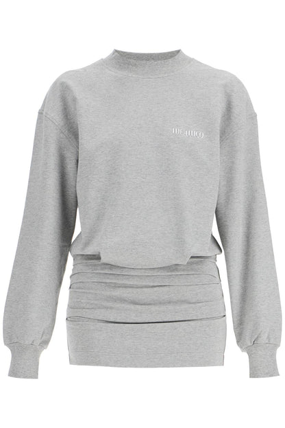 Lightweight Fleece Mini Dress  - Grey