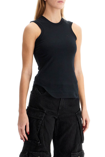 Reese Fitted Tank Top  - Black