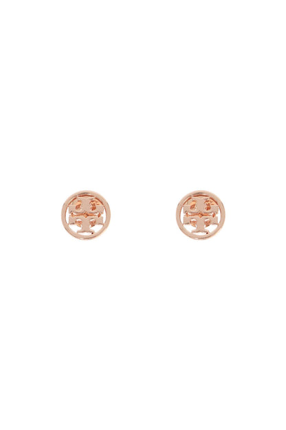 Miller Button Earrings In Italian Style  - Pink