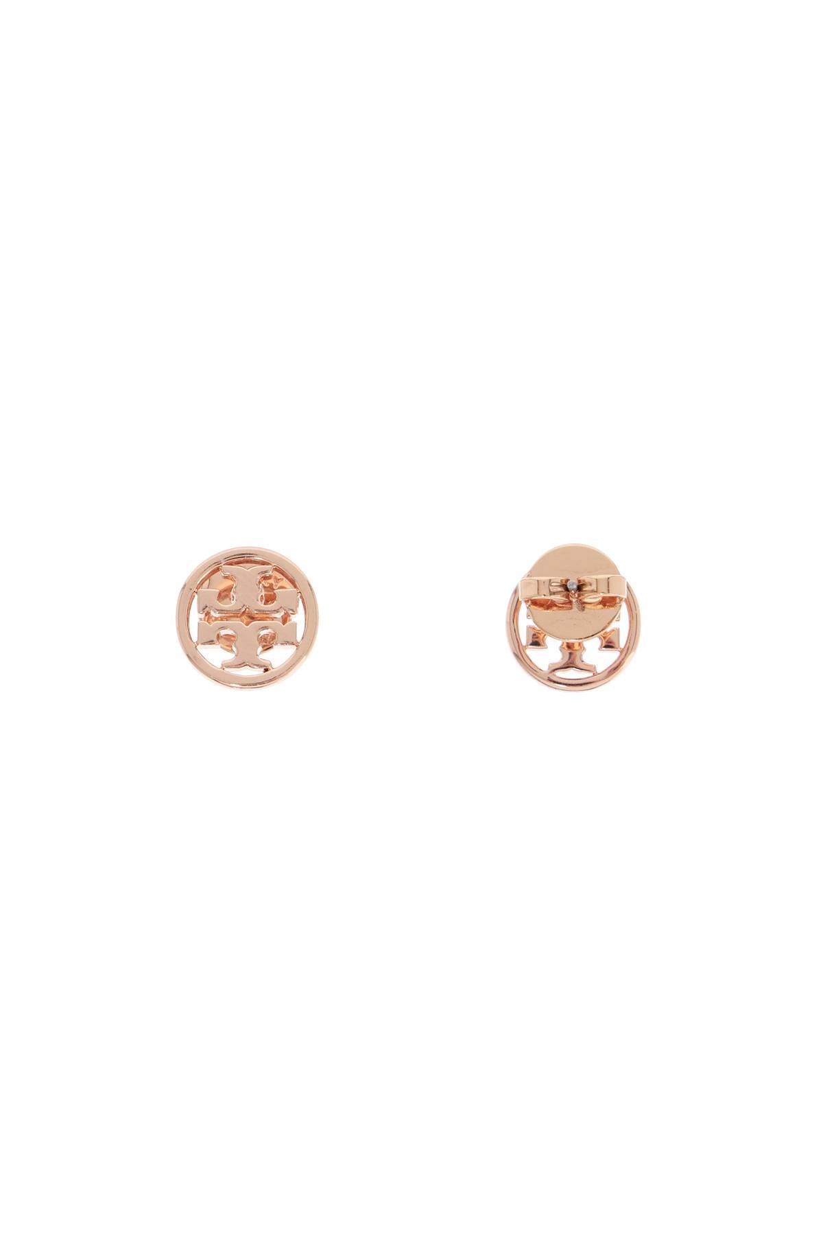 Miller Button Earrings In Italian Style  - Pink