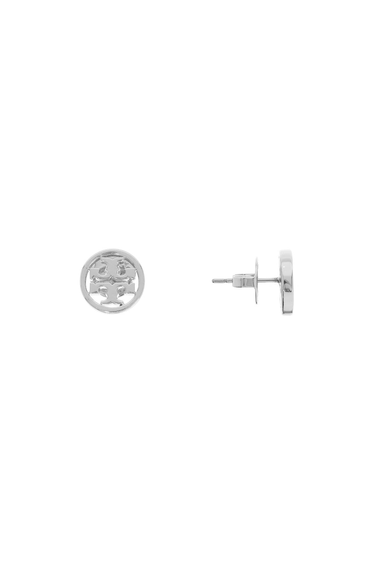 Miller Stud Earrings With Studded  - Silver