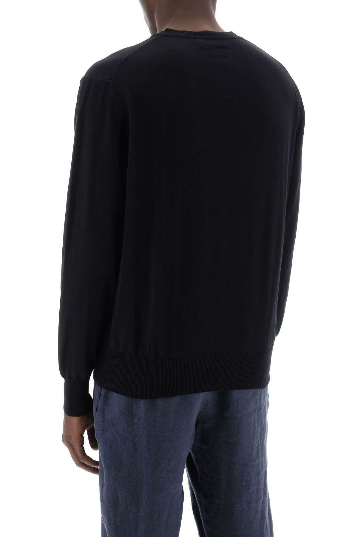 Cotton Alex Pullover Sweater  - Black