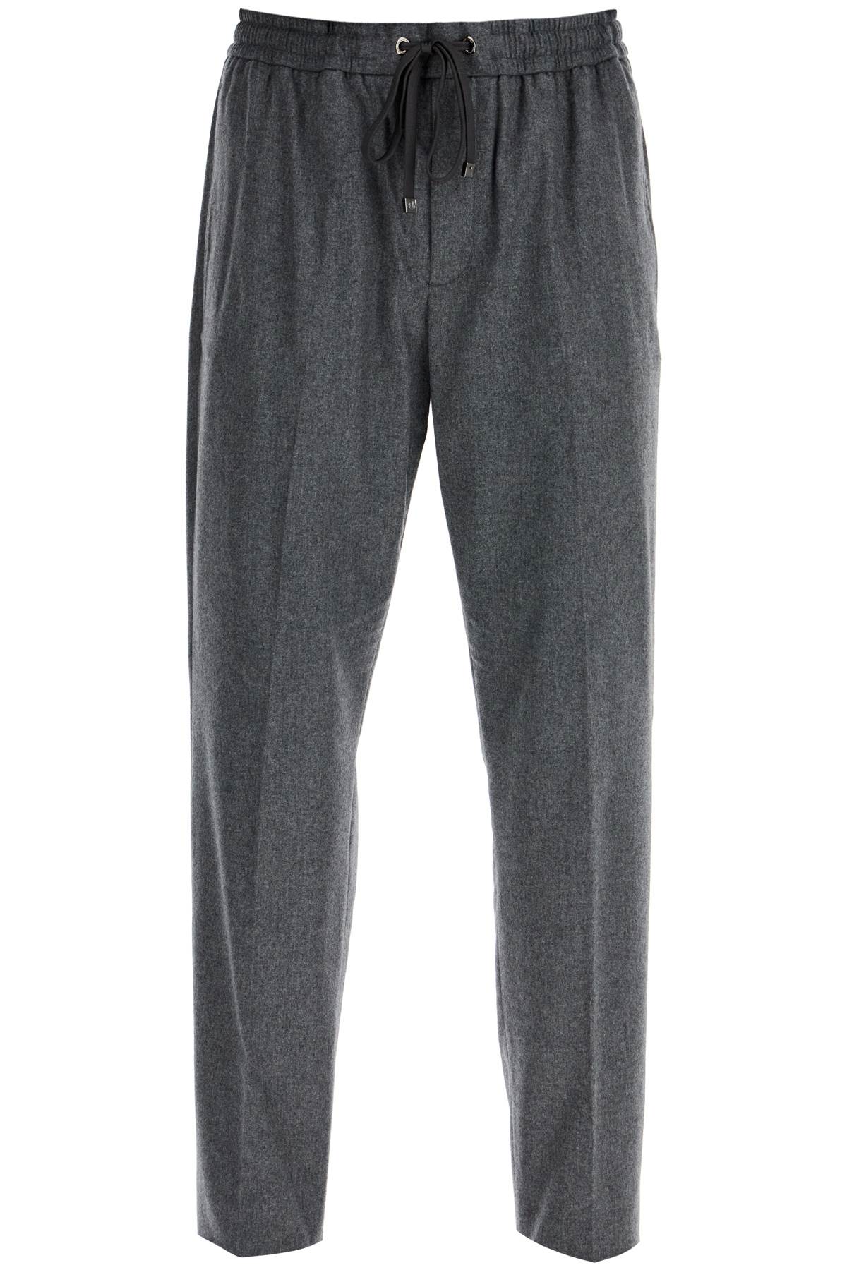 Cashmere Blend Pants For Men  - Grey