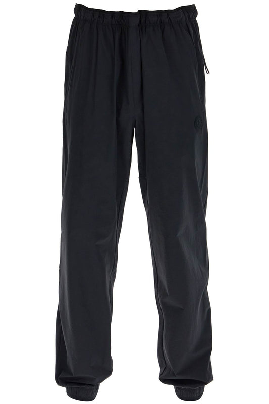 Nylon Stretch Joggers For  - Black