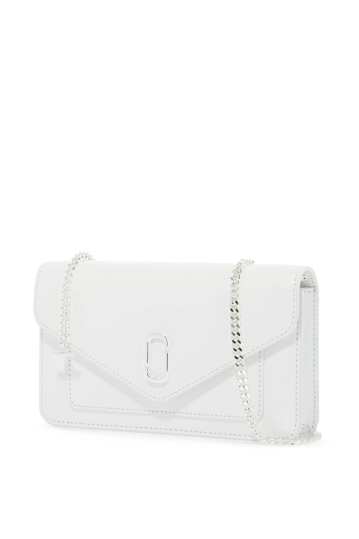 Mini Crossbody Chain Wallet Bag  - White