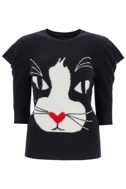 Pullover The Cat Sweater  - Black