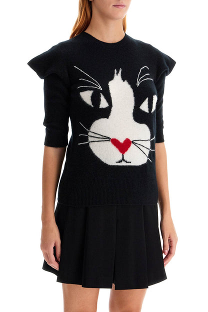 Pullover The Cat Sweater  - Black